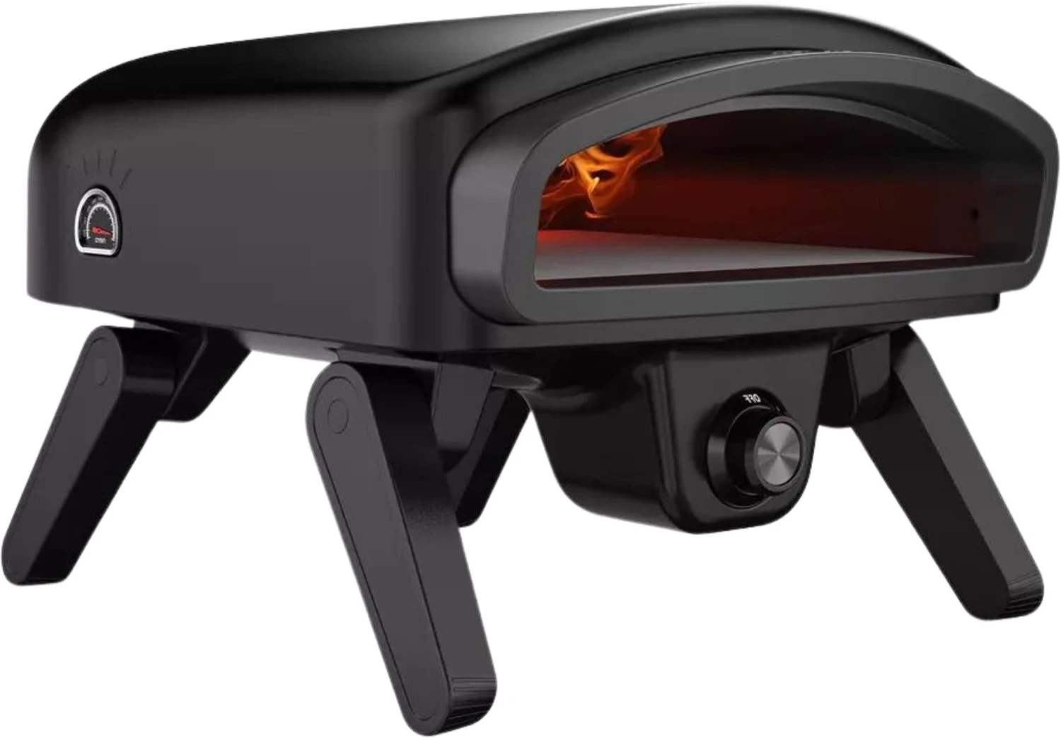 Nero Cooking Pizza Oven - Op Gas Voor Buiten - Zwart - Voor ø 35 Cm Pizza's 1 Nero Cooking Pizza Oven - Op Gas Voor Buiten - Zwart - Voor ø 35 Cm Pizza's