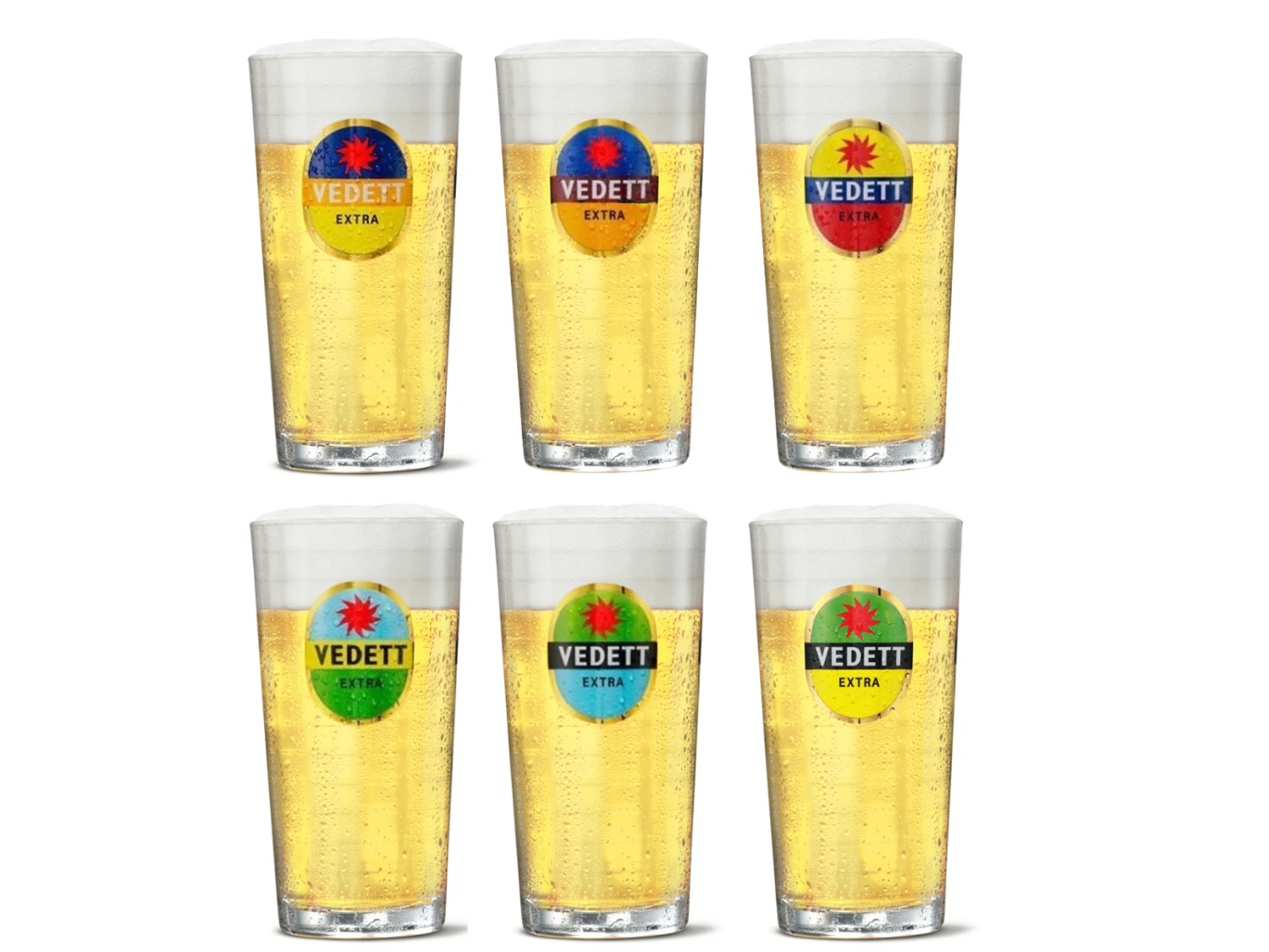 Vedett Bierglazen Extra - 250 Ml - 6 Stuks 1 Vedett Bierglazen Extra - 250 Ml - 6 Stuks