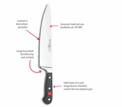 Wusthof Koksmes Classic 18 Cm 8 Wusthof Koksmes Classic 18 Cm -Alessi Verkoopwinkel Classic 4