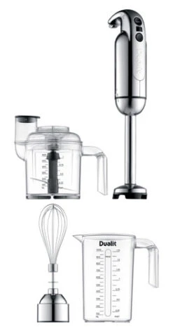 Dualit Staafmixer Set - 3-delig - Zilver - D88930 8 Dualit Staafmixer Set - 3-delig - Zilver - D88930 -Alessi Verkoopwinkel D88930 002 Staafmixer lang 264x500 1