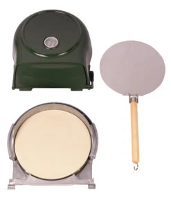 Fernus & Friends Pizza Oven - Voor Fornuis - Duck Green - Voor ø 26 Cm Pizza's 16 Fernus & Friends Pizza Oven - Voor Fornuis - Duck Green - Voor ø 26 Cm Pizza's -Alessi Verkoopwinkel Fernus groen 3 delig 2