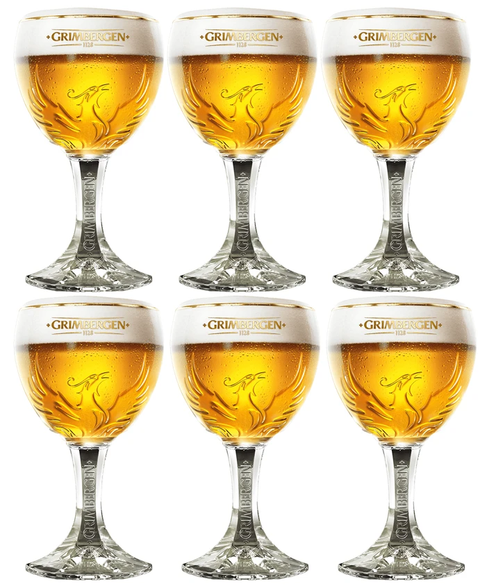 Grimbergen Bierglazen Op Voet - 330 Ml - 6 Stuks 1 Grimbergen Bierglazen Op Voet - 330 Ml - 6 Stuks