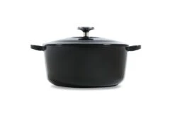 BK Braadpan Bourgogne - Jet Black - ø 28 Cm / 6.7 Liter -Alessi Verkoopwinkel H6071.524 BOUR PD HR Jet Black 72dpi 353f