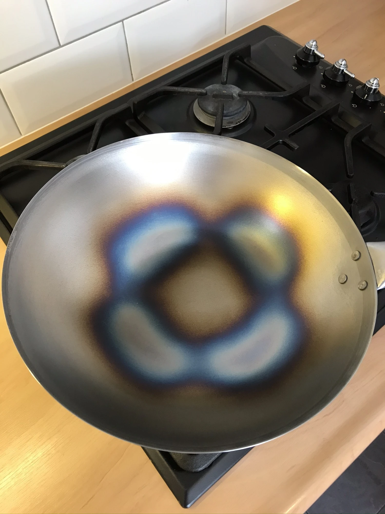 Wokpan Voccelli - Plaatstaal - ø 30 Cm - Zonder Anti-aanbaklaag 3 Wokpan Voccelli - Plaatstaal - ø 30 Cm - Zonder Anti-aanbaklaag - Afbeelding 3