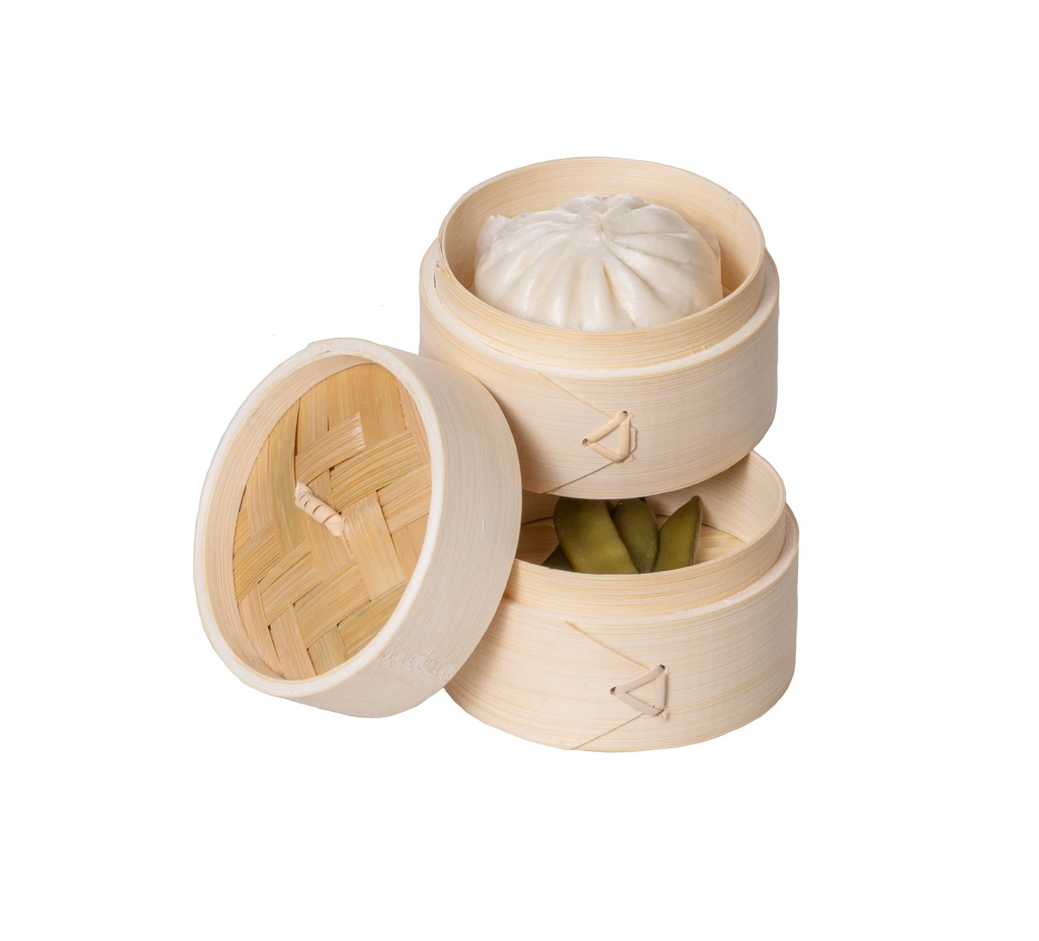 Sareva Stoommandje Bamboe 2-laags - ø 10 Cm 1 Sareva Stoommandje Bamboe 2-laags - ø 10 Cm