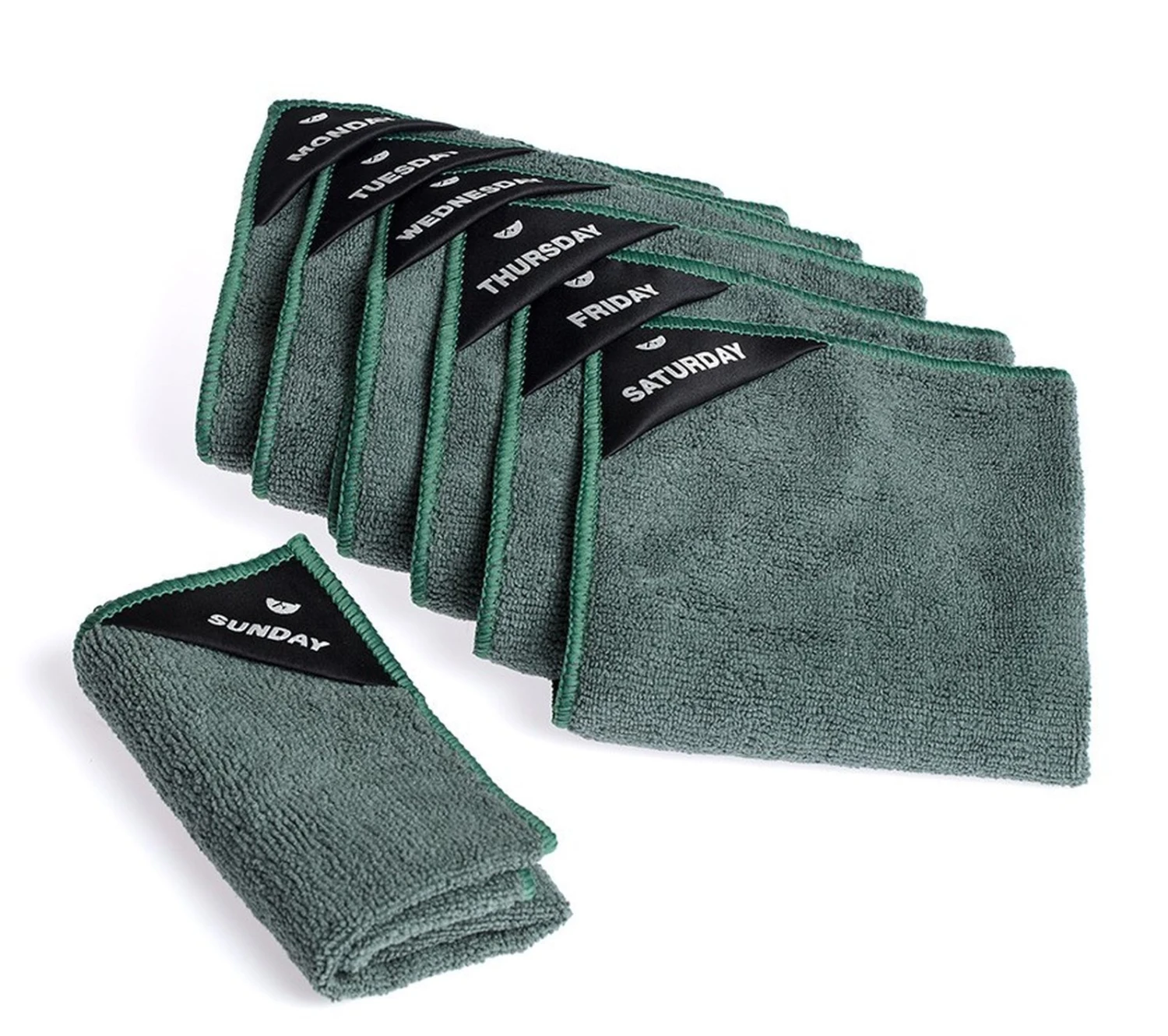 Klud Vaatdoekjes Oily Green 30 X 30 - 7 Stuks 1 Klud Vaatdoekjes Oily Green 30 X 30 - 7 Stuks