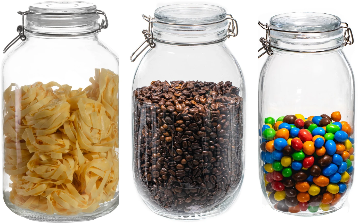 Sareva Weckpotten - 2 , 3 En 4 Liter - Glas - 3-delige Set 1 Sareva Weckpotten - 2 , 3 En 4 Liter - Glas - 3-delige Set