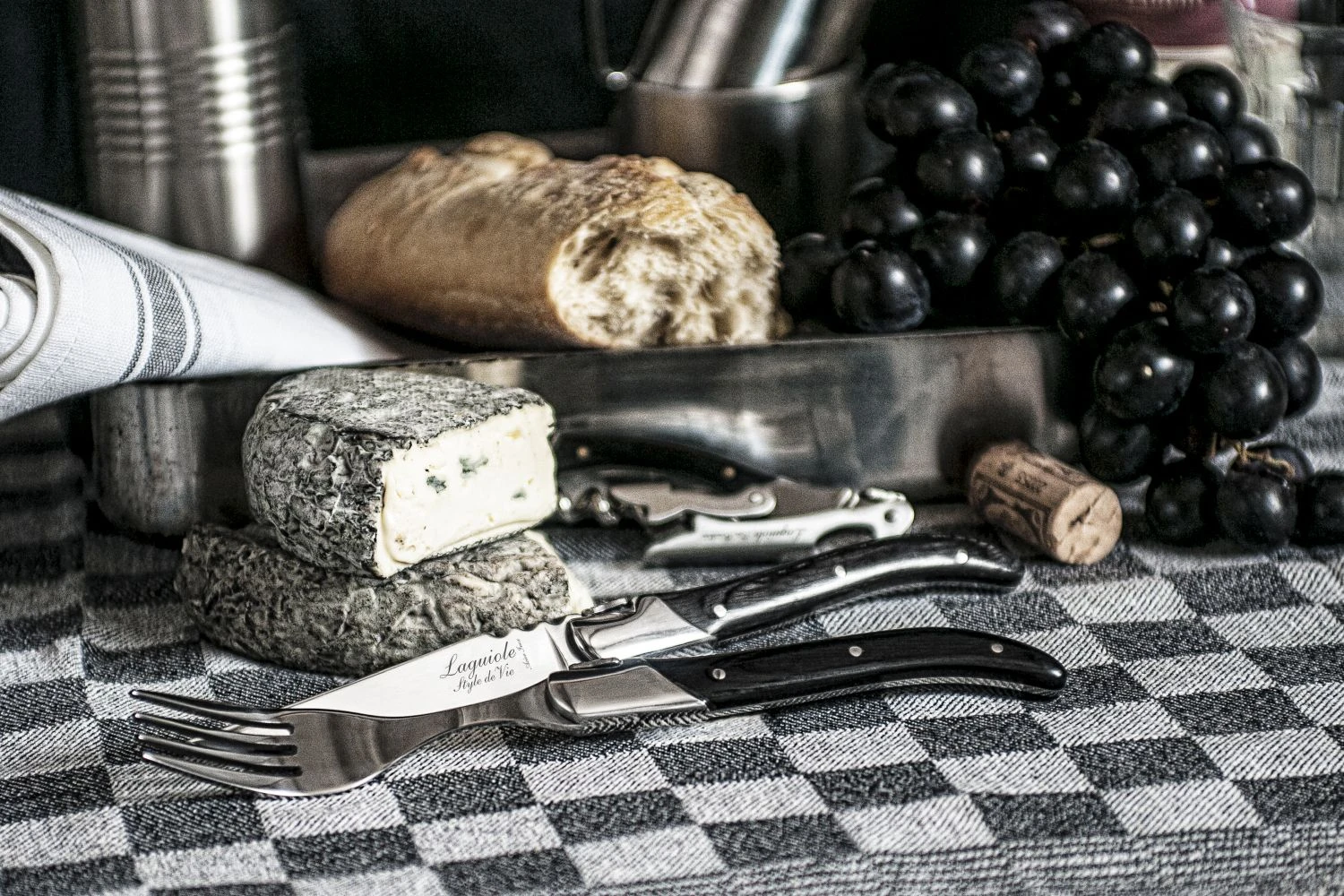 Laguiole Style De Vie Steakvorken Luxury Line Zwart Ebbenhout 6 Stuks 3 Laguiole Style De Vie Steakvorken Luxury Line Zwart Ebbenhout 6 Stuks - Afbeelding 3