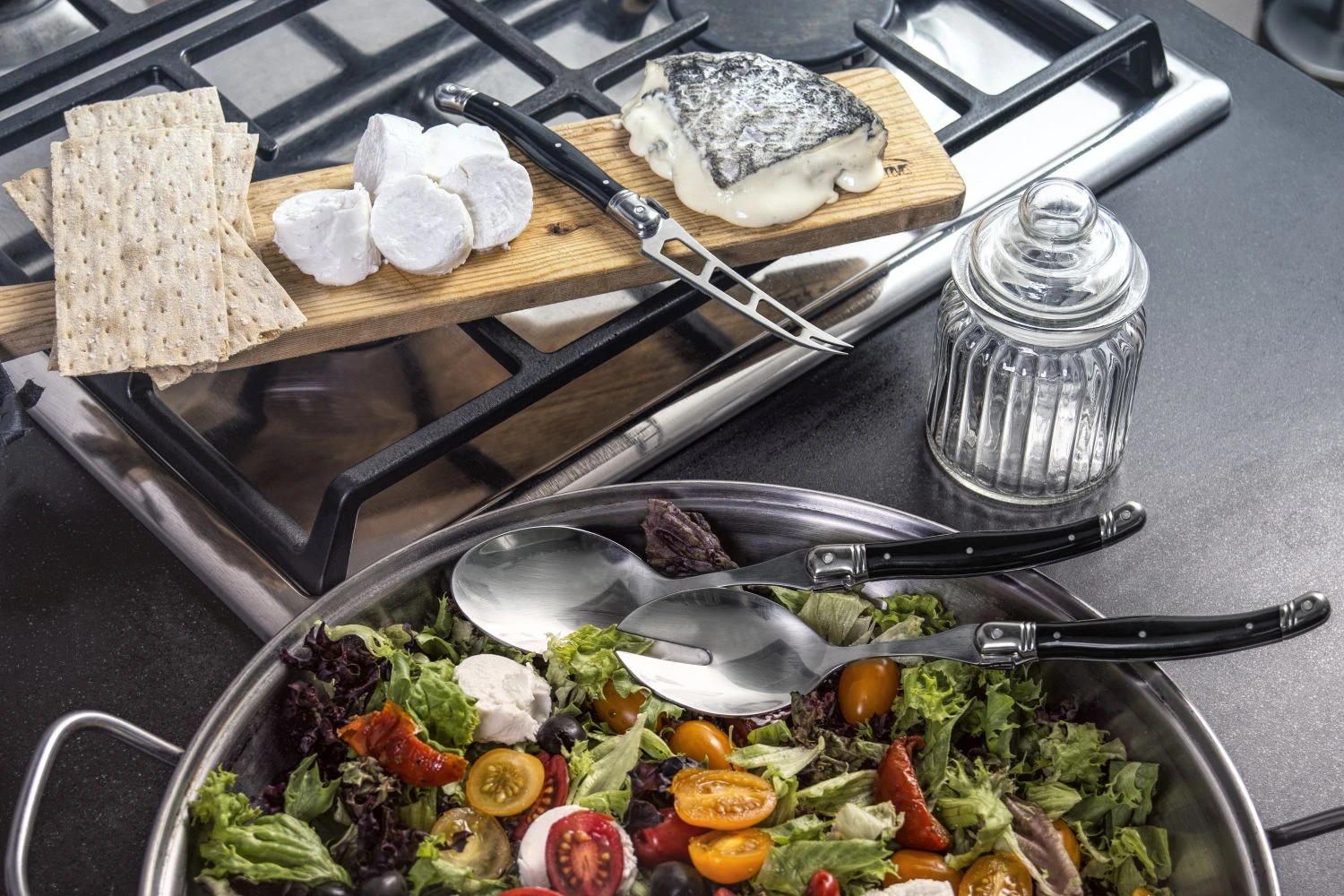 Laguiole Style De Vie Kaasmes Zwart 3 Laguiole Style De Vie Kaasmes Zwart - Afbeelding 3