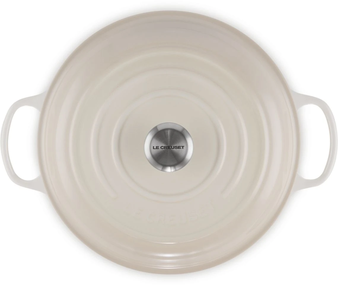 Le Creuset Braadpan Signature - Campagnard - Meringue - ø 30 Cm / 3.5 Liter 3 Le Creuset Braadpan Signature - Campagnard - Meringue - ø 30 Cm / 3.5 Liter - Afbeelding 3