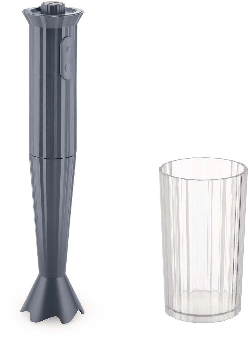 Alessi Staafmixer Plissé - 2 Standen - Grijs - Michele De Lucchi - MDL10 G 1 Alessi Staafmixer Plissé - 2 Standen - Grijs - Michele De Lucchi - MDL10 G