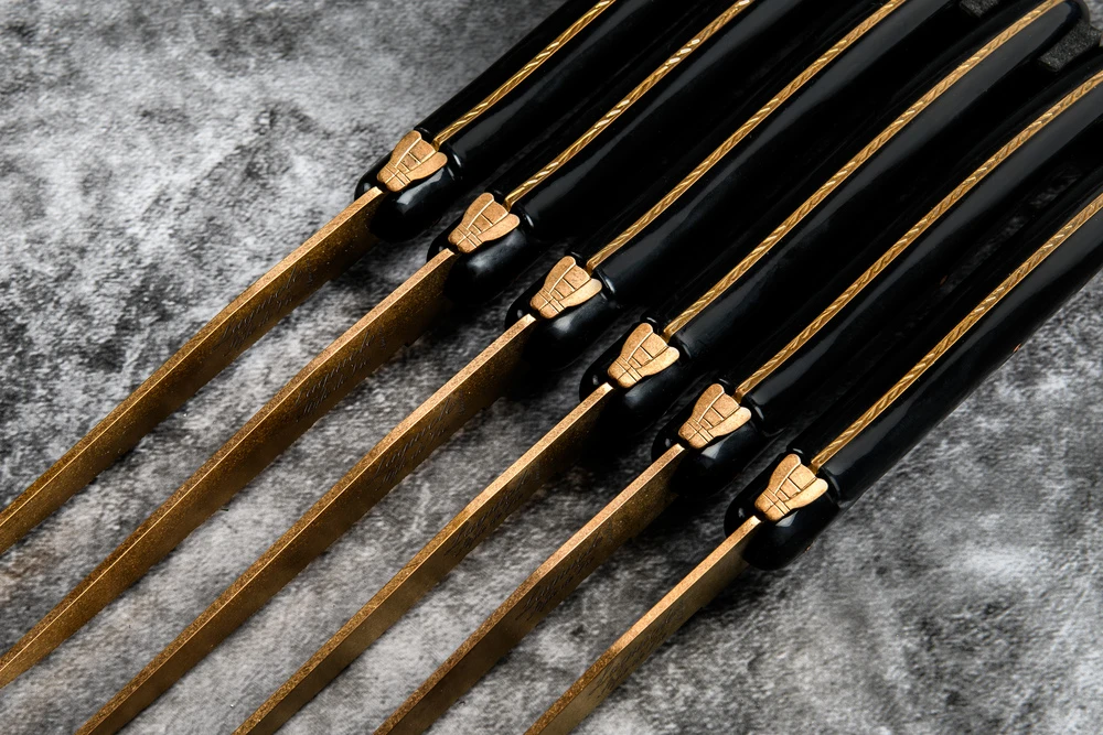 Laguiole Style De Vie Steakmessen Prestige Line Koper - 6 Stuks 3 Laguiole Style De Vie Steakmessen Prestige Line Koper - 6 Stuks - Afbeelding 3