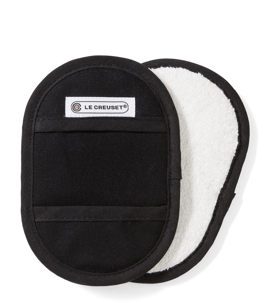 Le Creuset Pannenlappen - Zwart - 18 X 13 Cm - 2 Stuks 1 Le Creuset Pannenlappen - Zwart - 18 X 13 Cm - 2 Stuks