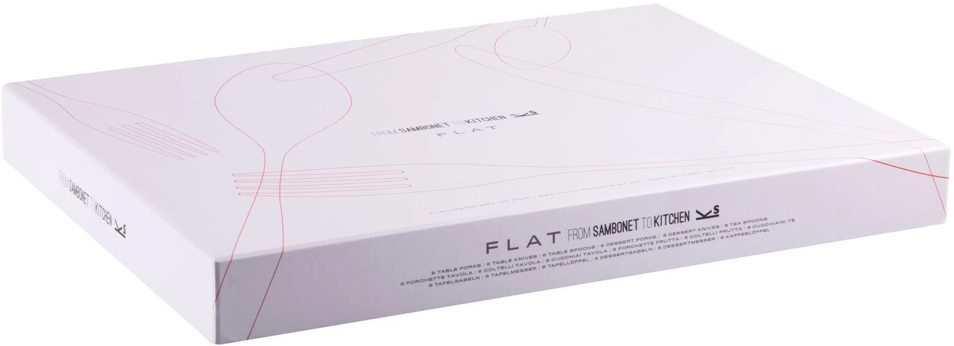 Sambonet Bestekset Flat - Zwart - 36 Delig / 6 Personen 4 Sambonet Bestekset Flat - Zwart - 36 Delig / 6 Personen - Afbeelding 4