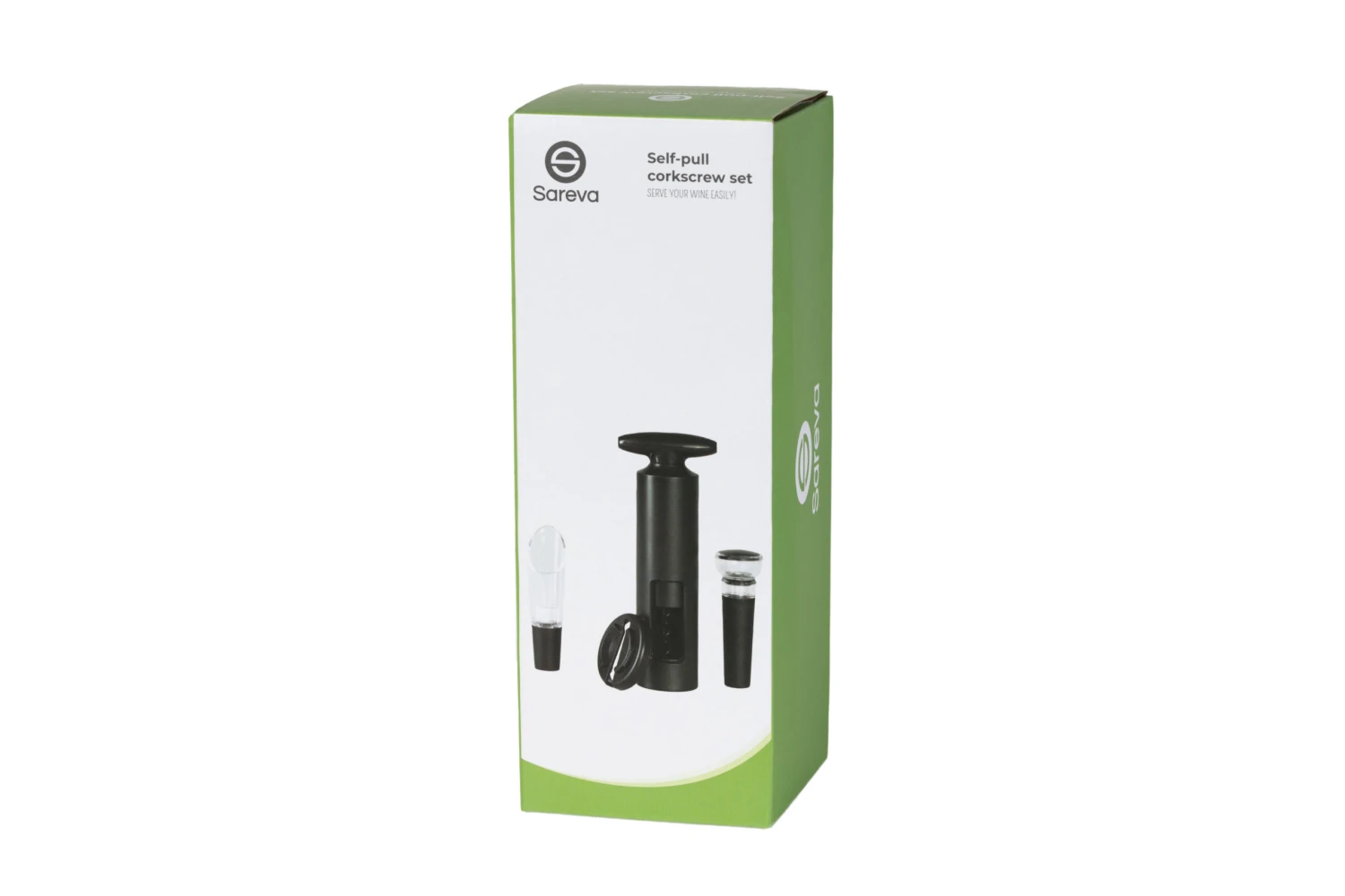 Sareva Wijnopener Set (met Wijnstopper. Foliesnijder & Schenktuit) 7 Sareva Wijnopener Set (met Wijnstopper. Foliesnijder & Schenktuit) - Afbeelding 7