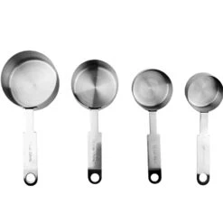 Sareva Maatschepjes - RVS - 4-delig -Alessi Verkoopwinkel Sareva maatschepjes RVS