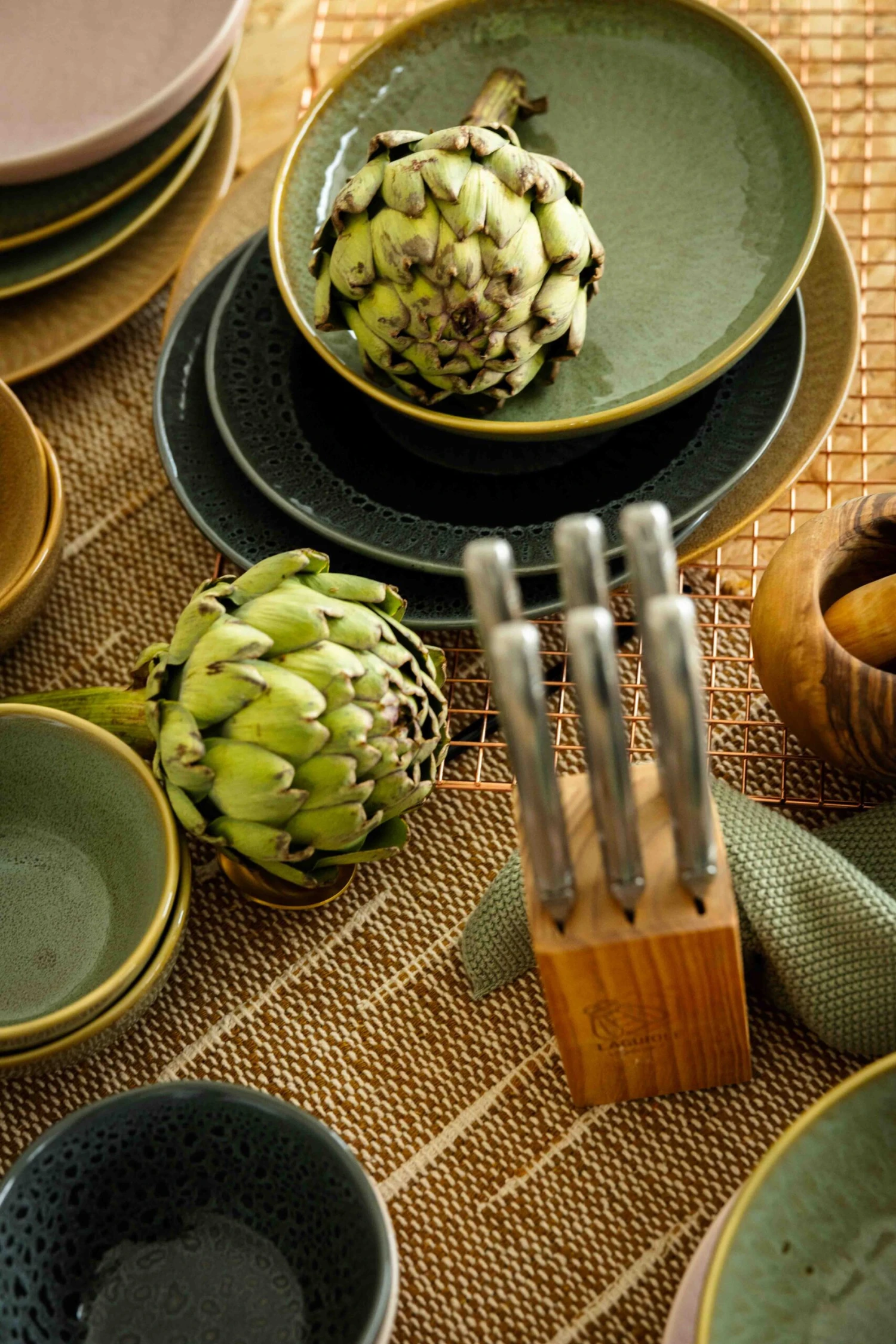 Jay Hill Serviesset Lihou - 4-delig - Grijs/Zwart 4 Jay Hill Serviesset Lihou - 4-delig - Grijs/Zwart - Afbeelding 4