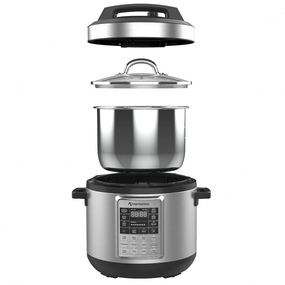 Espressions Smart Pressure Cooker / Multicooker / Slowcooker - 5.7 Liter - EP6000 3 Espressions Smart Pressure Cooker / Multicooker / Slowcooker - 5.7 Liter - EP6000 - Afbeelding 3