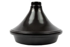 Cookinglife Tajine Regas - Aardewerk - Zwart - ø 32 Cm / 3 Liter
