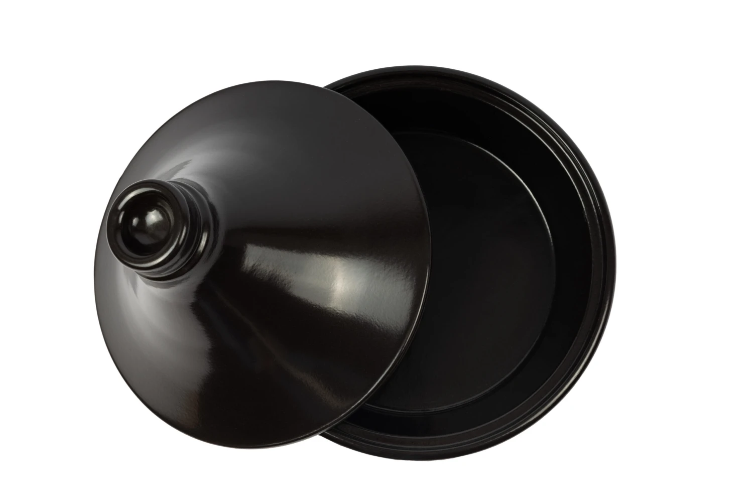 Cookinglife Tajine Regas - Aardewerk - Zwart - ø 32 Cm / 3 Liter 4 Cookinglife Tajine Regas - Aardewerk - Zwart - ø 32 Cm / 3 Liter - Afbeelding 4