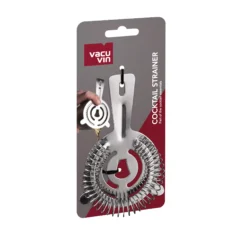 Vacu Vin Cocktail Zeef - Zilver - ø 9.5 Cm 7 Vacu Vin Cocktail Zeef - Zilver - ø 9.5 Cm -Alessi Verkoopwinkel VV CocktailStrainer Packshot VV9