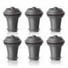 Vacu Vin Wijnstopper Vacuum Wine Stopper - Grijs - 6 Stuks