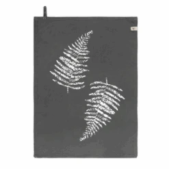 Walra Theedoek Leaves Off Black 50 X 70 Cm 5 Walra Theedoek Leaves Off Black 50 X 70 Cm -Alessi Verkoopwinkel WALRA KT DRYWITHLEAVES 50X70 OFFBLACK PS 1 1024x1024