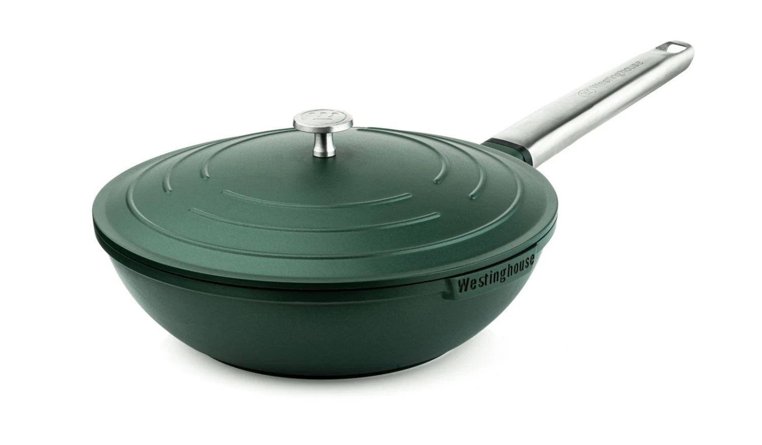 Westinghouse Wokpan Performance - Gracious Green - ø 28 Cm - Standaard Anti-aanbaklaag 1 Westinghouse Wokpan Performance - Gracious Green - ø 28 Cm - Standaard Anti-aanbaklaag