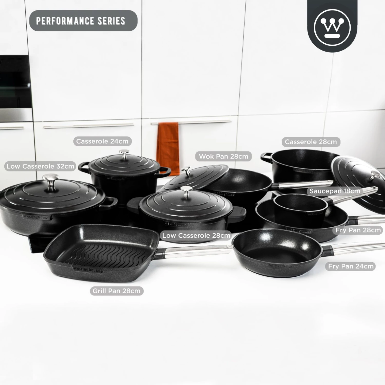 Westinghouse Grillpan Performance - Blissful Black - 28 X 28 Cm - Standaard Anti-aanbaklaag 4 Westinghouse Grillpan Performance - Blissful Black - 28 X 28 Cm - Standaard Anti-aanbaklaag - Afbeelding 4