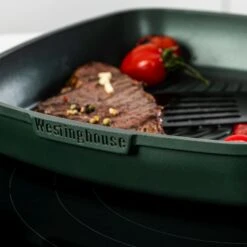 Westinghouse Grillpan Performance - Gracious Green - 28 X 28 Cm - Standaard Anti-aanbaklaag -Alessi Verkoopwinkel WCFP0095G28SG 9