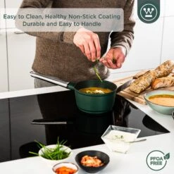 Westinghouse Steelpan Performance - Gracious Green - ø 18 Cm / 1.9 Liter 13 Westinghouse Steelpan Performance - Gracious Green - ø 18 Cm / 1.9 Liter -Alessi Verkoopwinkel WCSP0095N18SG 4