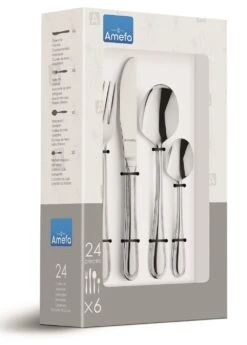 Amefa Bestekset Bologna - 24-delig / 6 Personen 5 Amefa Bestekset Bologna - 24-delig / 6 Personen -Alessi Verkoopwinkel amefa bestekset