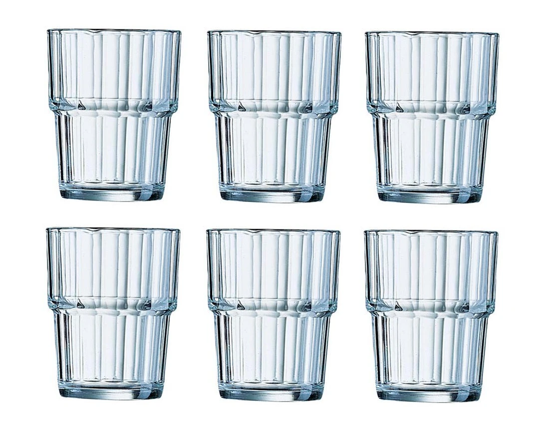 Arcoroc Tumbler Norvege - Gehard Glas - 200 Ml - 6 Stuks 1 Arcoroc Tumbler Norvege - Gehard Glas - 200 Ml - 6 Stuks