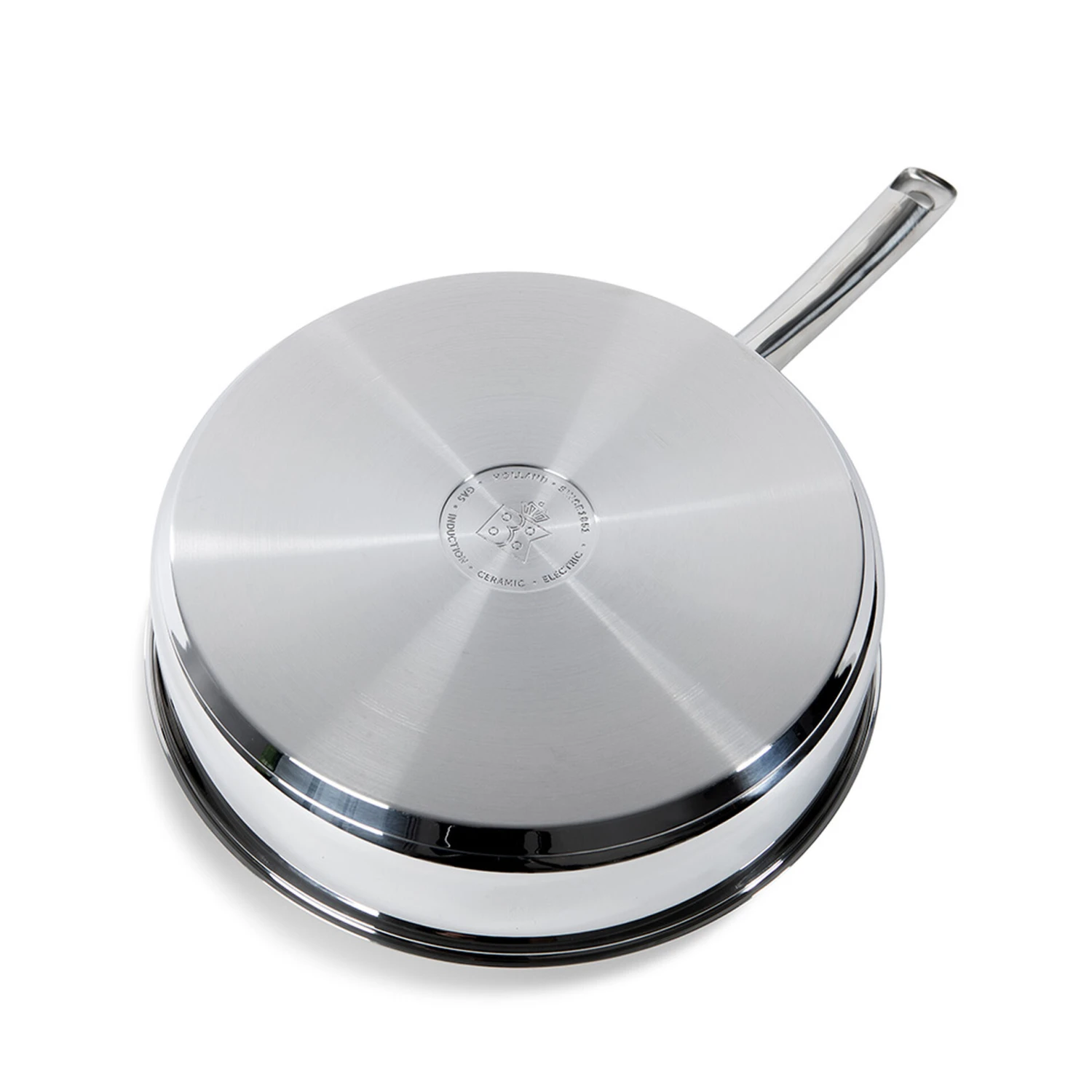 BK Hapjespan Met Deksel - Bright RVS - ø 28 Cm - Zonder Anti-aanbaklaag 3 BK Hapjespan Met Deksel - Bright RVS - ø 28 Cm - Zonder Anti-aanbaklaag - Afbeelding 3