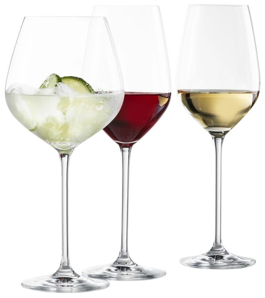 Schott Zwiesel Wijnglazen Fortissimo - Set 18 Delig - Witte En Rode Wijnglazen & Gin Tonic Glazen 2 Schott Zwiesel Wijnglazen Fortissimo - Set 18 Delig - Witte En Rode Wijnglazen & Gin Tonic Glazen - Afbeelding 2