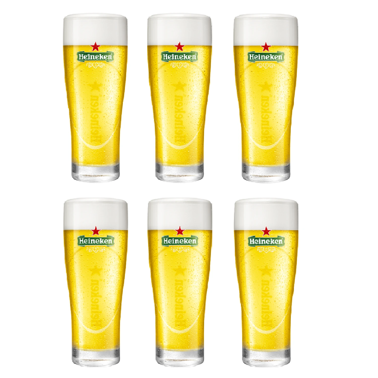 Heineken Bierglazen Ellipse - 250 Ml - 6 Stuks 1 Heineken Bierglazen Ellipse - 250 Ml - 6 Stuks