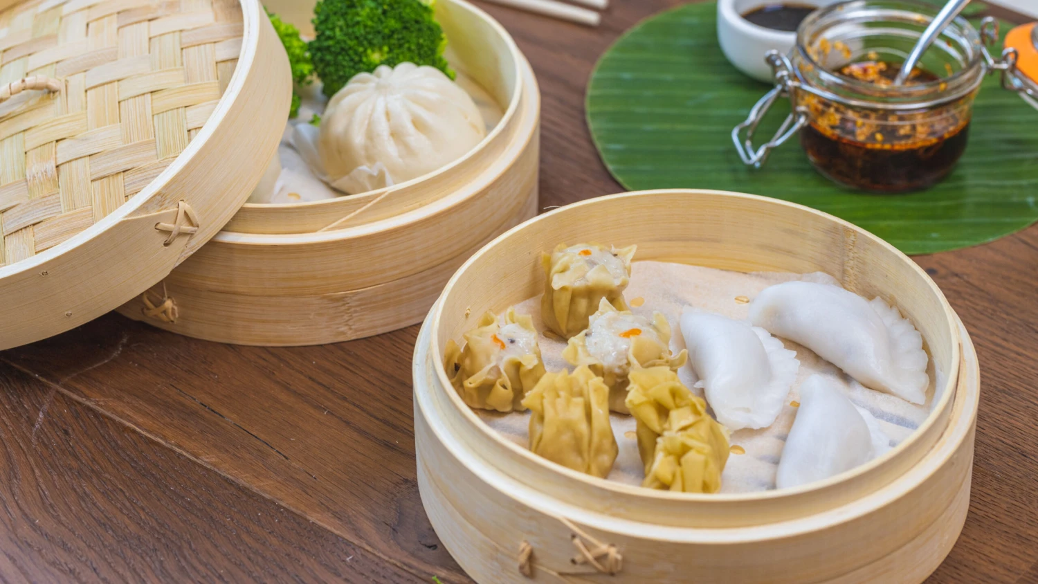 Sareva Stoommandje - Bamboe - 2-laags - ø 21 Cm 3 Sareva Stoommandje - Bamboe - 2-laags - ø 21 Cm - Afbeelding 3