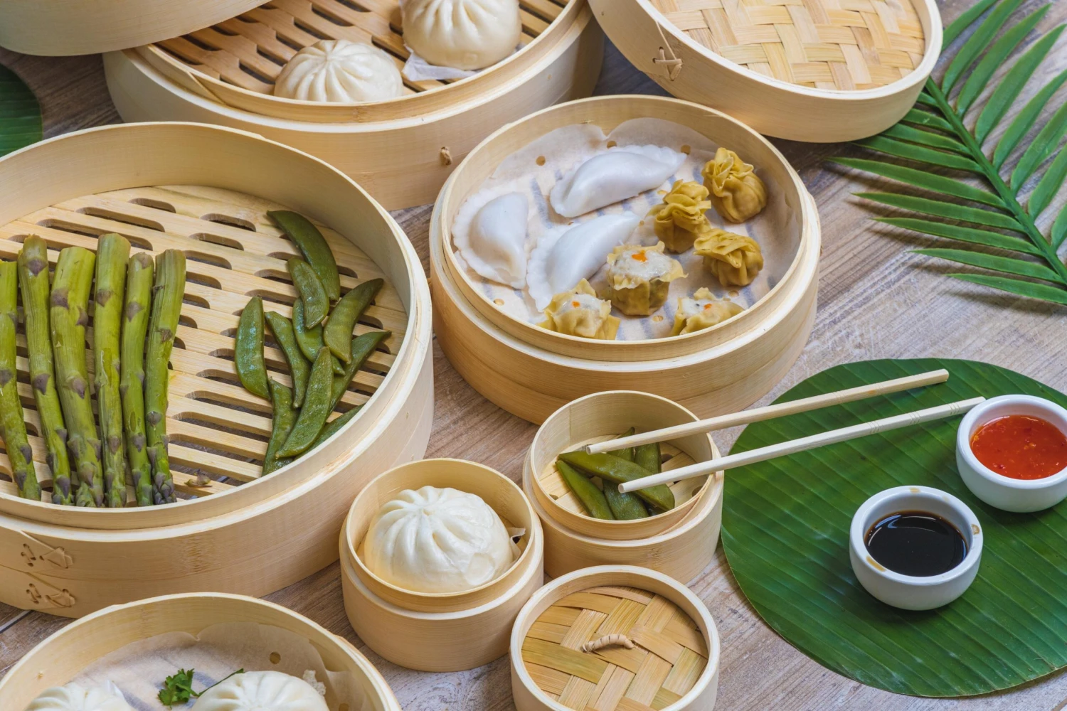 Sareva Stoommandje Bamboe 2-laags - ø 10 Cm 4 Sareva Stoommandje Bamboe 2-laags - ø 10 Cm - Afbeelding 4