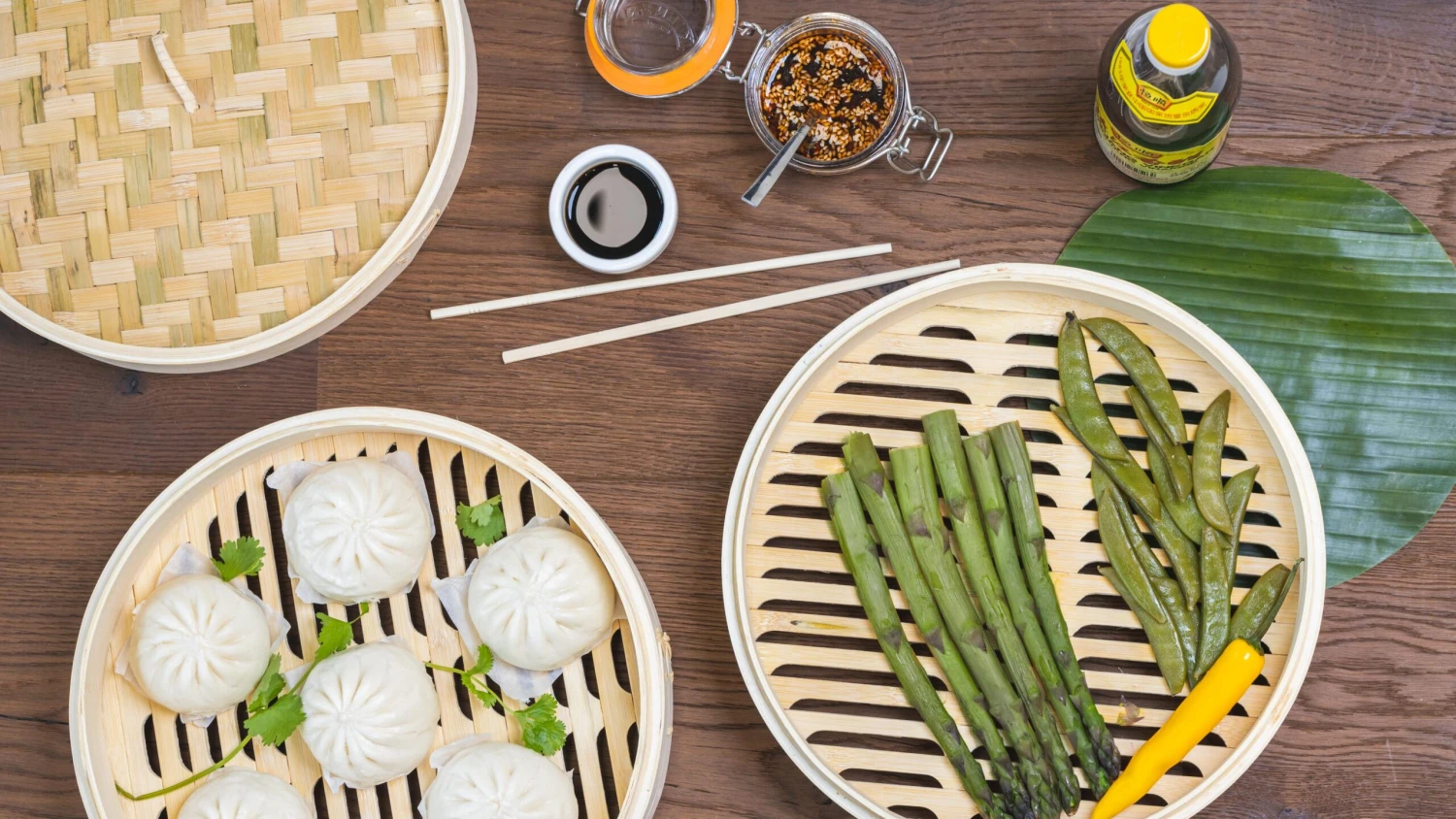 Sareva Stoommandje - Bamboe - 2-laags - ø 30 Cm 2 Sareva Stoommandje - Bamboe - 2-laags - ø 30 Cm - Afbeelding 2