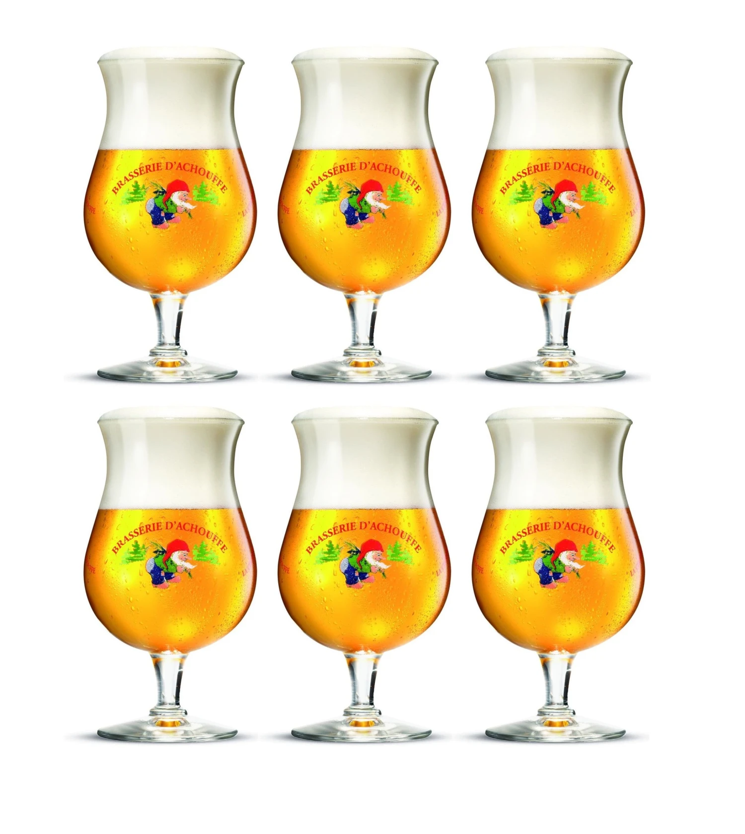 La Chouffe Bierglazen - 250 Ml - 6 Stuks 1 La Chouffe Bierglazen - 250 Ml - 6 Stuks