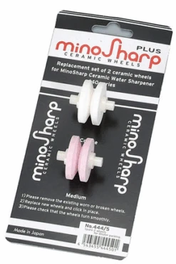 Minosharp Reserve Wieltjes Voor Minosharp Waterslijper 0440 - 2 Stuks 7 Minosharp Reserve Wieltjes Voor Minosharp Waterslijper 0440 - 2 Stuks -Alessi Verkoopwinkel minosharp slijpset verpakking 440