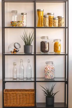 Sareva Voorraadpot - Glas / RVS Deksel - ø 9 Cm / 600 Ml 7 Sareva Voorraadpot - Glas / RVS Deksel - ø 9 Cm / 600 Ml -Alessi Verkoopwinkel opbergglas stellingkast 5 3