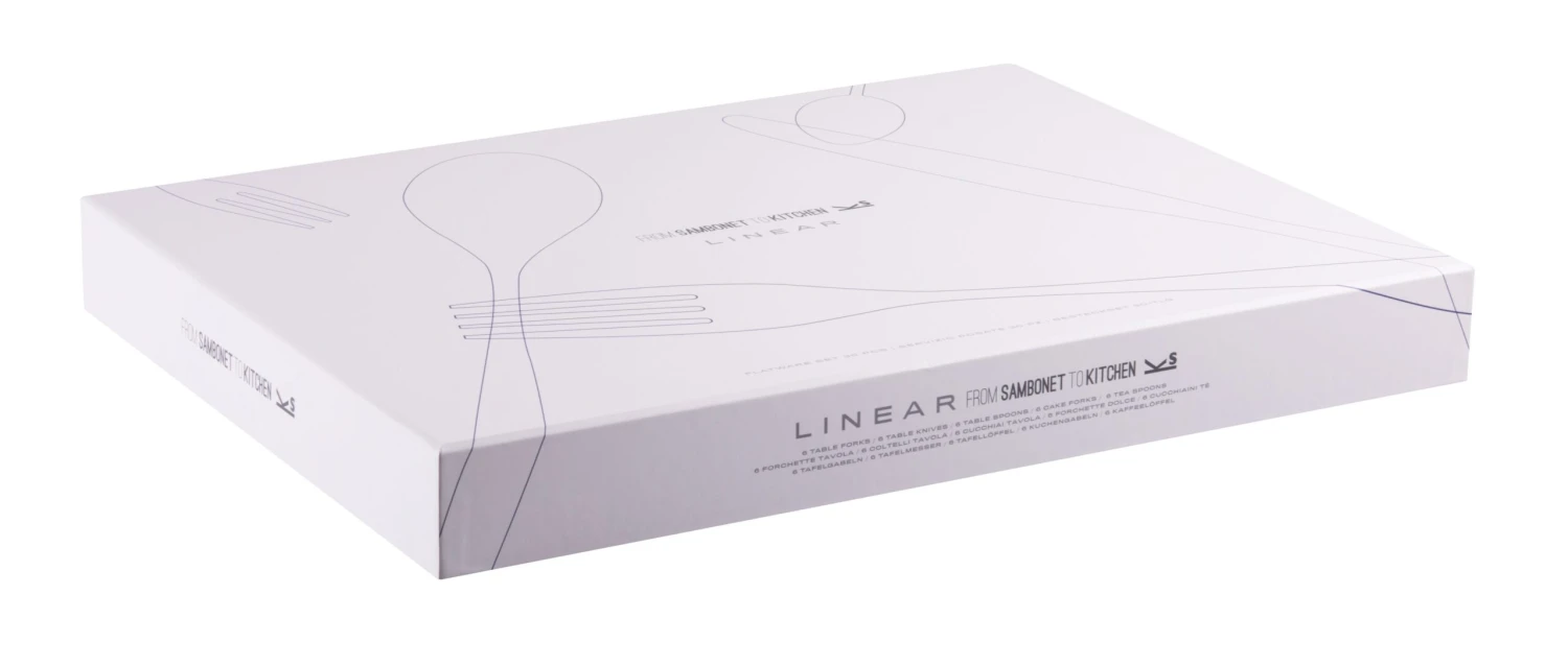 Sambonet Bestekset Linear - Champagne - 24 Delig / 6 Personen 4 Sambonet Bestekset Linear - Champagne - 24 Delig / 6 Personen - Afbeelding 4