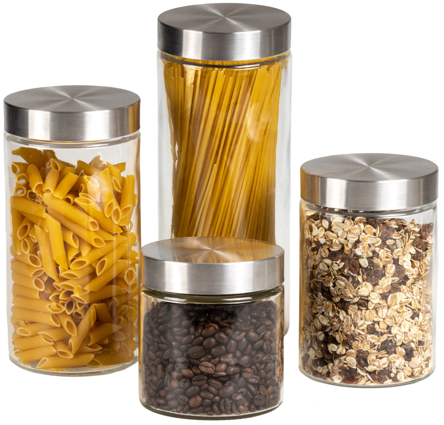 Sareva Voorraadpot - Glas / RVS Deksel - ø 11 Cm / 850 Ml 2 Sareva Voorraadpot - Glas / RVS Deksel - ø 11 Cm / 850 Ml - Afbeelding 2