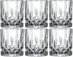 Cookinglife Whiskey Glazen / Cocktailglazen / Waterglazen Moray - 320 Ml - 6 Stuks