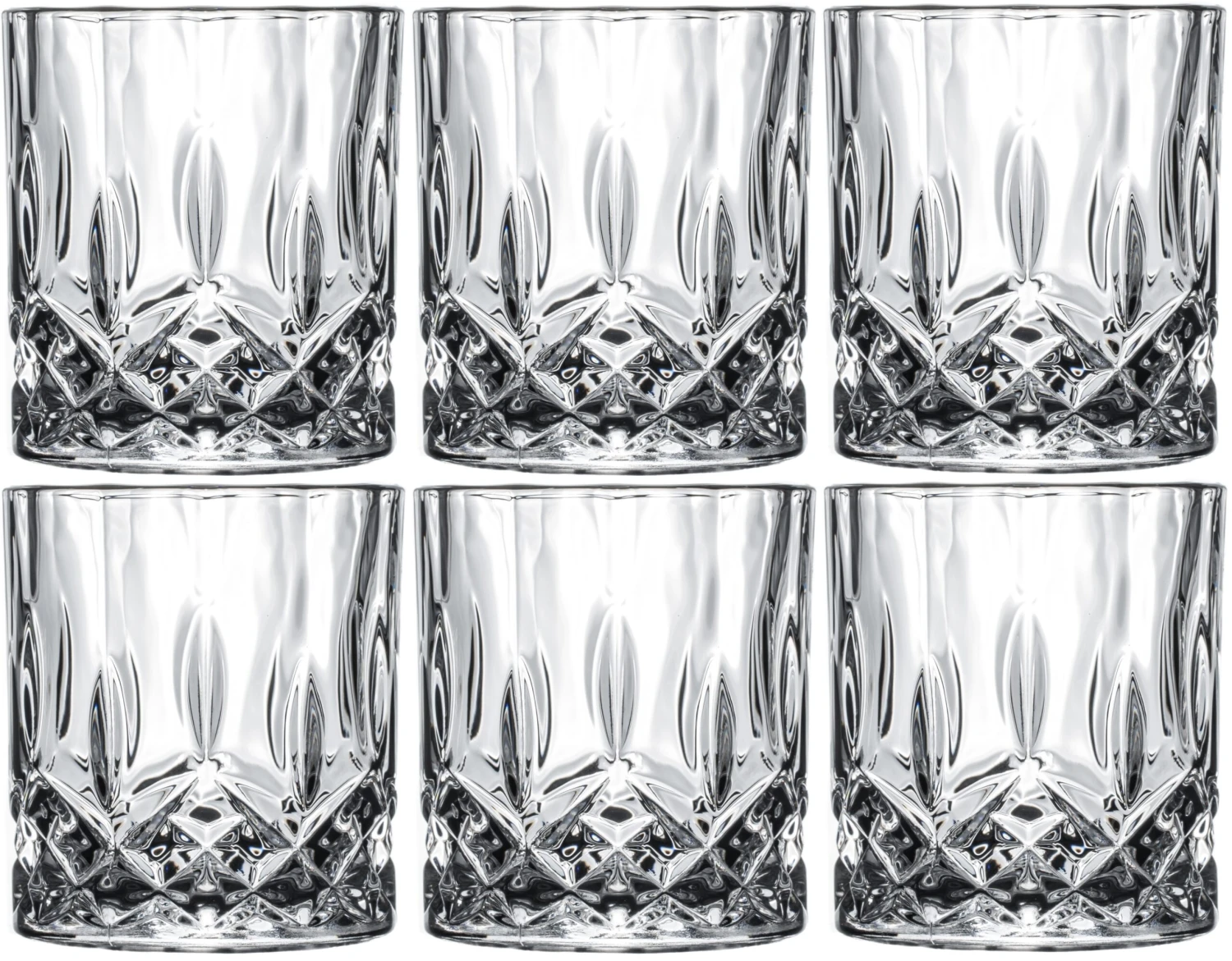 Cookinglife Whiskey Glazen / Cocktailglazen / Waterglazen Moray - 320 Ml - 6 Stuks 1 Cookinglife Whiskey Glazen / Cocktailglazen / Waterglazen Moray - 320 Ml - 6 Stuks